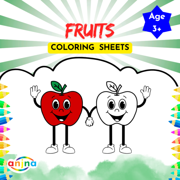 Fruits Coloring Sheets