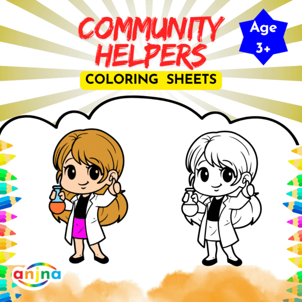Community Helpers Coloring Sheets